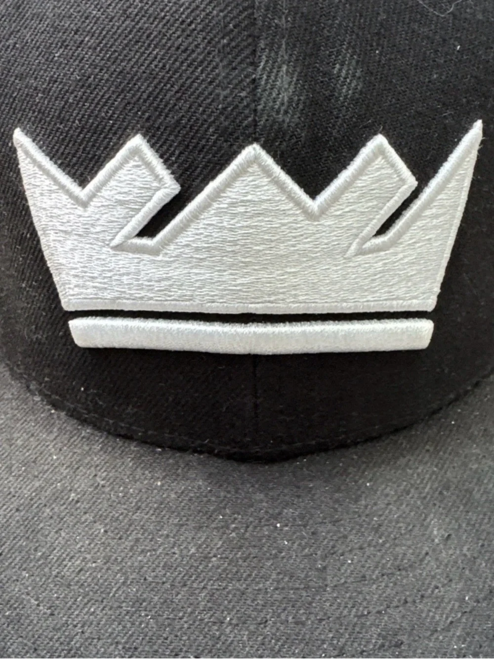 NBA Sacramento Kings 59FIFTY Black White Crown Hat Size 7 3/4